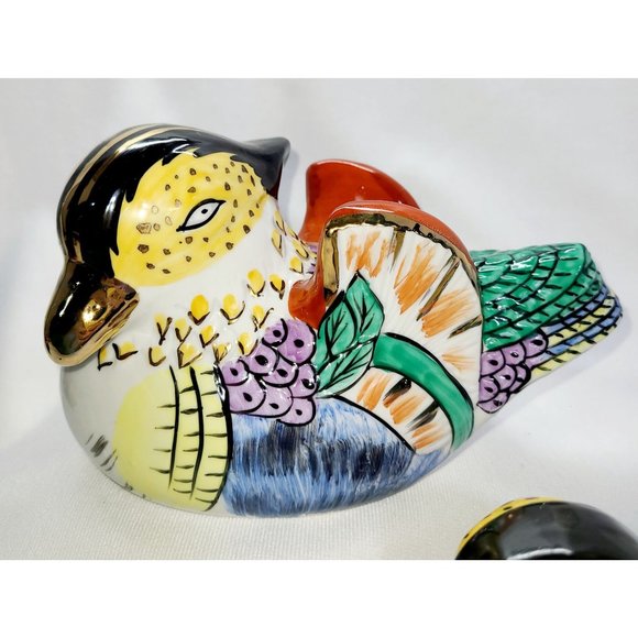 Adorable hand painted vintage quail, birds set - Picture 4 of 10